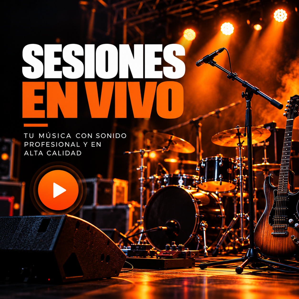 sesiones en vivo con sonido profesional