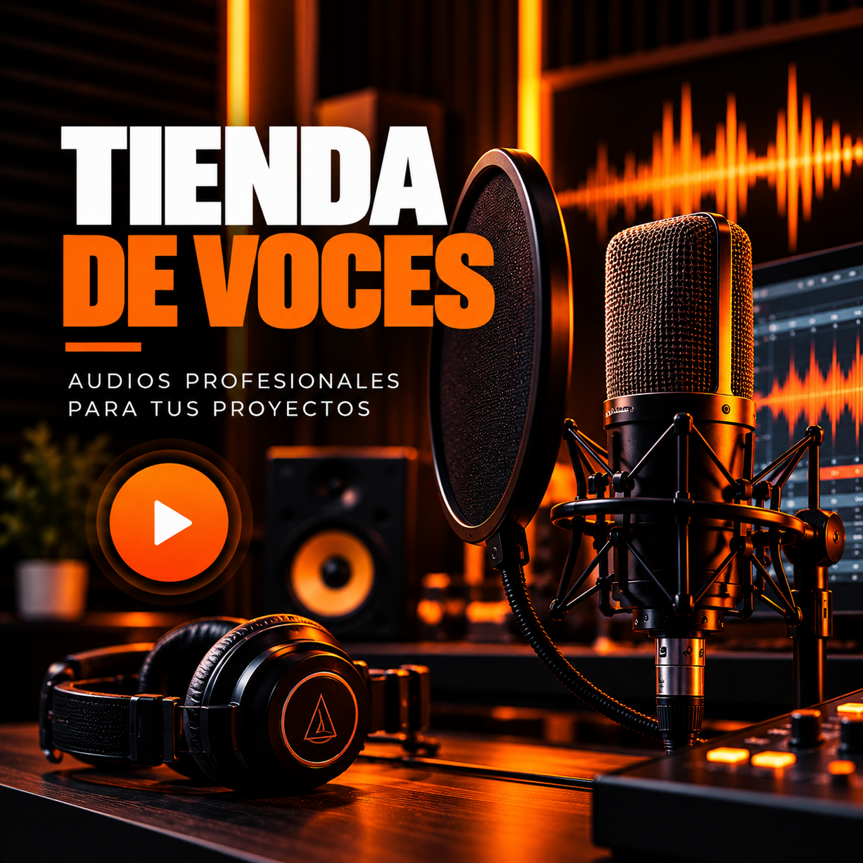 tienda de voces en estudio